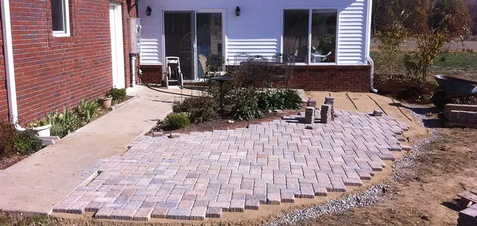 We have begun construction of a paver patio for a homeowner in Benton.